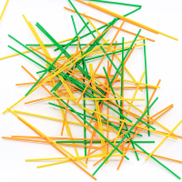 Набор стержней для 3D-ручки Микс 3Doodler Start 3DS-ECO-MIX2-75 75 шт. Оранжевый, желтый, зеленый  Фото №1