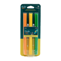 Набор стержней для 3D-ручки Микс 3Doodler Start 3DS-ECO-MIX2-75 75 шт. Оранжевый, желтый, зеленый  Фото №0
