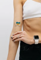 Набор тату &quot;Украина в моем сердце&quot; Tattooshka LB-137 (5805800013503)  Фото №0