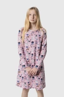Ночная рубашка для девочки Fleri 6017 104-110 см Розовый (2000990257598A)