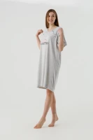 Нічна сорочка для годуючих Sevgi 3187 2XL Сірий  Фото №2
