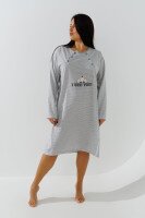 Нічна сорочка жіноча Sevgi 3187 4XL Сірий  Фото №0