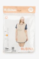 Нічна сорочка жіноча RUBINA 5881 3XL Бежевий  Фото №2