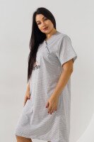 Ночная рубашка для кормящих Betul 3187 2XL Серый  Фото №2