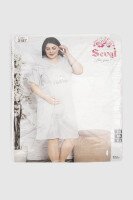 Ночная рубашка для кормящих Sevgi 3187 2XL Серый  Фото №11
