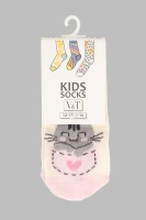 Шкарпетки для дівчинки VT Socks ШДК024-1750 Киця 8-10 Молочний (2000903556275A)  Фото №3
