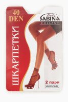 Шкарпетки Lady Sabina 40den One Size Чорний (2000989278191A)  Фото №1