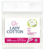 Палочки ватные в полиэтиленовом пакете Lady Cotton 41203350 100 шт. (4820048487351A)