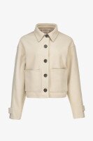 Пальто однотонное женское On me 5288 XL Молочный  Фото №5
