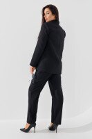 Піджак однотонний жіночий Karol 4949-B 2XL Чорний (2000990146373D)  Фото №3