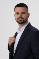 Пиджак однотонный мужской Redpolo 2231 46 Синий (2000990178589D)  Фото №3