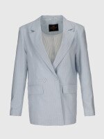 Пиджак с узором женский Miss esta 2500 36 Голубой (2000990545480D)  Фото №6