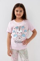 Пижама для девочки Mini Moon 1124 110 см Розовый  Фото №0