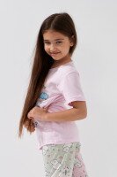 Пижама для девочки Mini Moon 1124 110 см Розовый  Фото №2