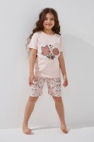 Пижама для девочки Mini Moon 6374 110 см Персиковый  Фото №2