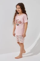 Пижама для девочки Mini Moon 6374 110 см Розовый  Фото №1