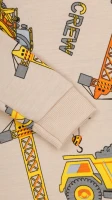 Піжама для хлопчика Машинки 98 см Бежевий  Фото №2
