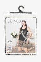 Пижама женская SEYKO 65447 S Черно-коричневый  Фото №6