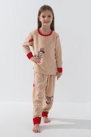 Піжама для дівчинки Siyahinci K-23067 6-7 років Бежевий (2000990786234W)