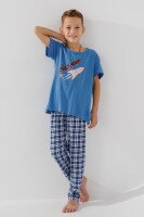 Піжама для хлопчика Cotton more 42009 6-7 років Блакитний (2000990731159A)