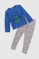 Пижама для мальчика Cotton more 42018 2-3 года Синий (2000990731135A)  Фото №4