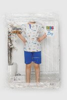 Пижама футболка+шорты для мальчика Tom John 89169 110-116 см Бело-синий (2000990637352S)  Фото №13