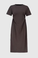 Платье однотонное женское 9932 S Графитовый (2000990508843D)  Фото №5