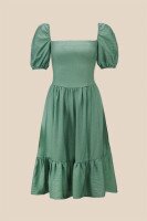 Купити Сукня однотонна жіноча LAWA WTC02382 XS Зелений Артикул: 2000990656230 Фото мініатюра № 6