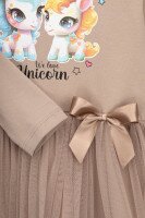Платье с принтом для девочки Pop Fashion 7342 92 см Капучино (2000990154156D)  Фото №9