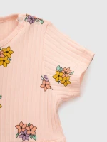Сукня з візерунком для дівчинки Baby Show 16492 68 см Персиковий (2000990553904S)  Фото №1