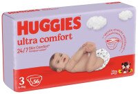 Подгузники Huggies Ultra Comfort 3 Jumbo 4-9 кг 56 шт. (5029053567570)  Фото №0
