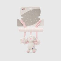 Подвеска с погремушкой и колокольчиком Песик BABY TRADE 11/5007/4 Розовый (2000990362964)  Фото №2