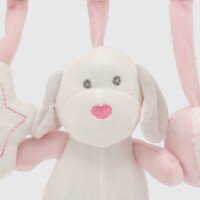 Подвеска с погремушкой и колокольчиком Песик BABY TRADE 11/5007/4 Розовый (2000990362964)  Фото №0