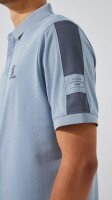 Поло с принтом мужской 3012SM XL Джинсовый  Фото №3