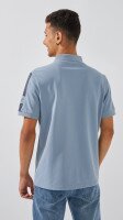 Поло с принтом мужской 3012SM XL Джинсовый  Фото №4
