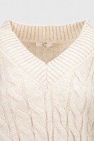 Пуловер однотонний жіночий Femme 2026 One Size Бежевий (2000990221476W)  Фото №7