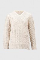 Пуловер однотонний жіночий Femme 2026 One Size Бежевий (2000990221476W)  Фото №6