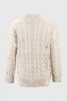 Пуловер однотонний жіночий Femme 2026 One Size Бежевий (2000990221476W)  Фото №8