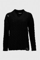 Пуловер однотонный женский Femme 2026 One Size Черный (2000990221483W)  Фото №4