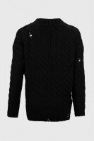 Пуловер однотонный женский Femme 2026 One Size Черный (2000990221483W)  Фото №6