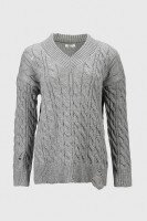 Пуловер однотонний жіночий Femme 2026 One Size Сірий (2000990221490W)  Фото №6