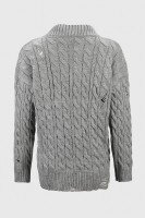 Пуловер однотонний жіночий Femme 2026 One Size Сірий (2000990221490W)  Фото №8