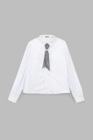 Рубашка однотонная для девочки Vio Faloni 3308 146 см Белый (2000990495013D)(SC)  Фото №6