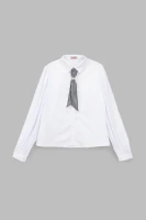 Сорочка однотонна для дівчинки Vio Faloni 3308 146 см Білий (2000990495013D)(SC)  Фото №6
