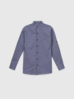 Сорочка однотонна для хлопчика Redpolo 1719 116 см Джинсовий (2000990387868D)(SC)  Фото №4