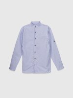 Сорочка однотонна для хлопчика Redpolo 1723-1 158 см Блакитний (2000990388094D)(SC)  Фото №4