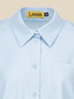 Купить Рубашка однотонная женская LAWA K-WTC02392 XL Голубой Артикул: 2000990641861 Миниатюра фотографии № 7