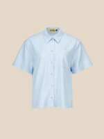 Купить Рубашка однотонная женская LAWA K-WTC02392 XL Голубой Артикул: 2000990641861 Миниатюра фотографии № 6