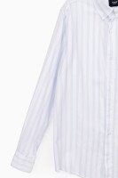 Рубашка с узором мужская FIGO 18407 S Бело-голубой (2000989736646S)  Фото №11