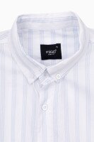 Рубашка с узором мужская FIGO 18407 S Бело-голубой (2000989736646S)  Фото №8